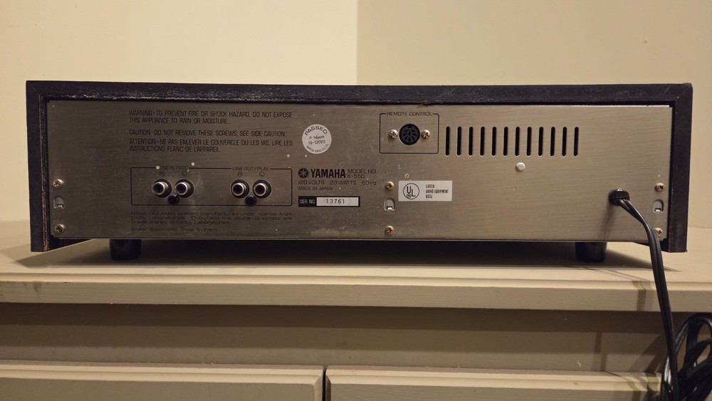 yamaha k-550 cassette deck
