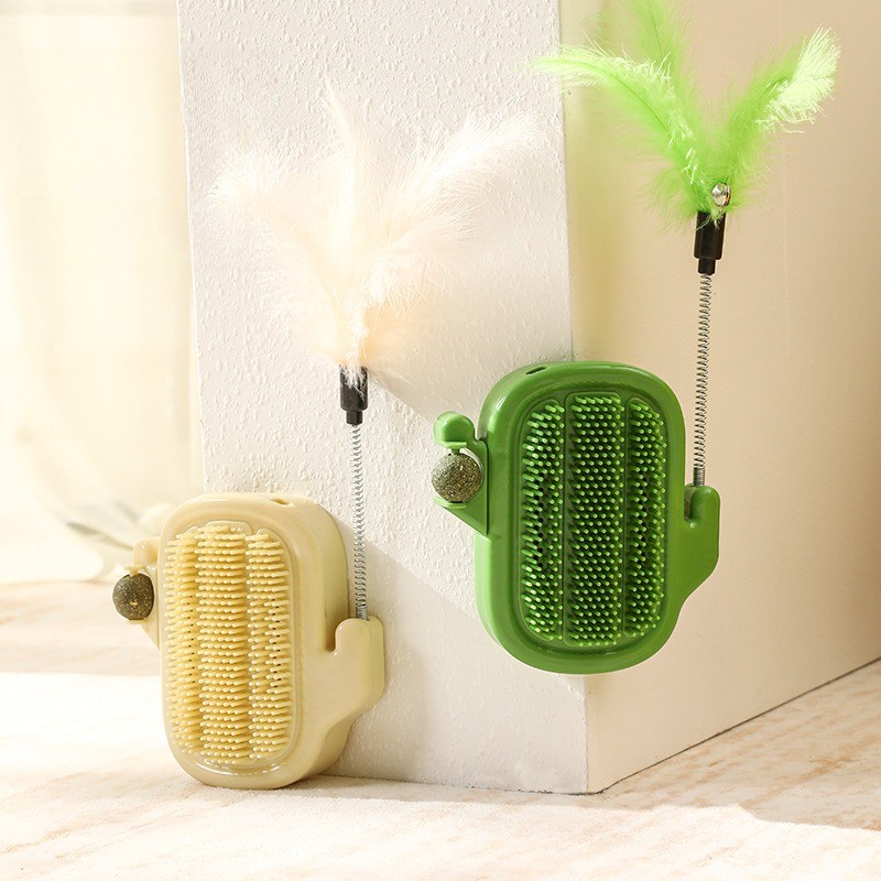 Cat Itching Device Hair Brushing Device Cactus Cat Scratch Board Brushing Tool
