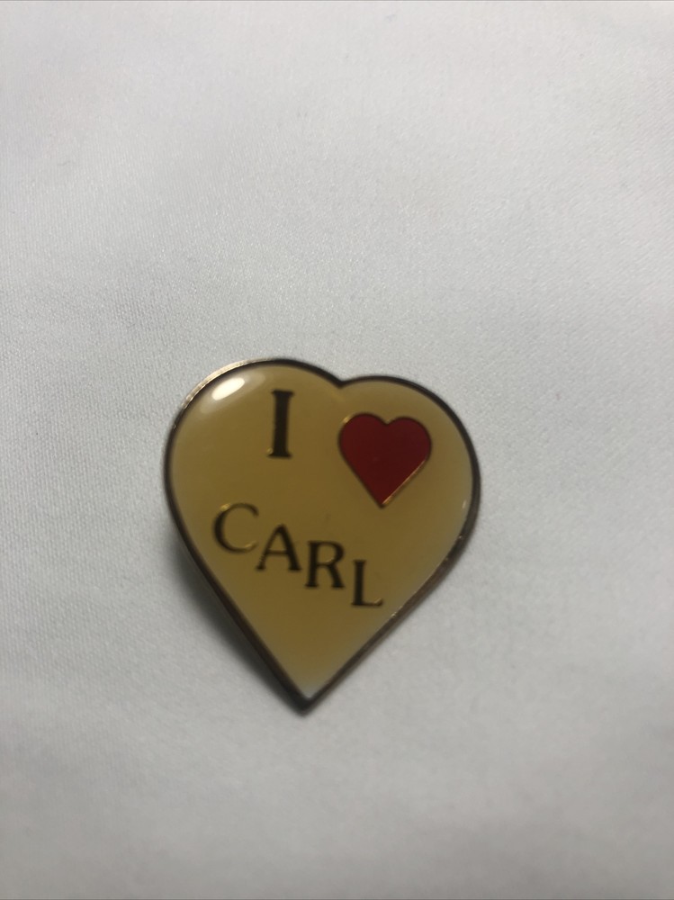 I Love Heart Carl ~ Hat/ Lapel Pin