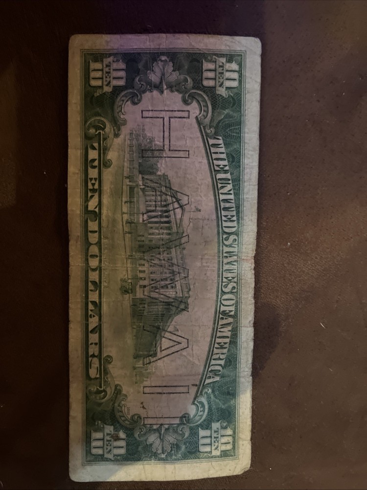 Hawaii 10 Dollar Bill