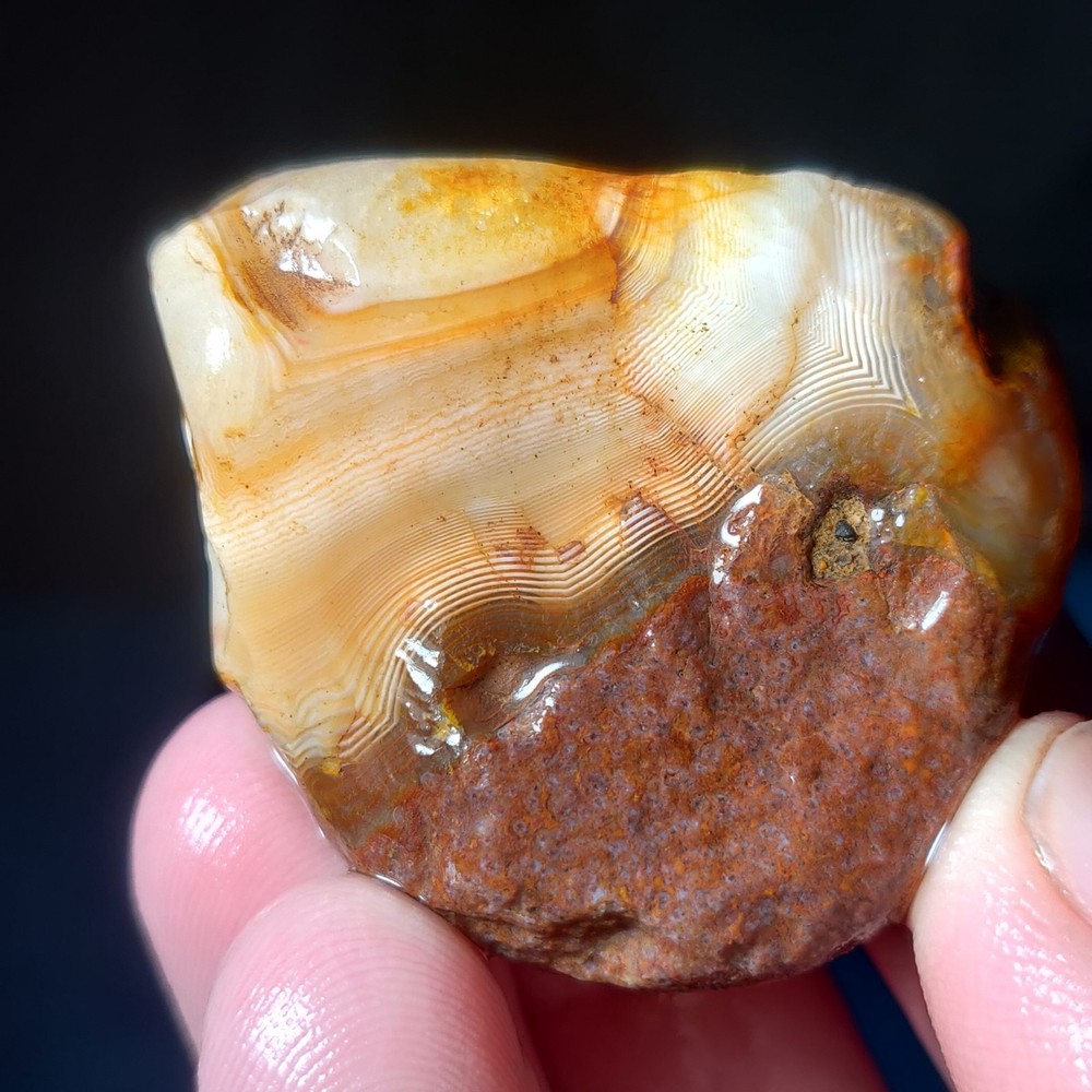 Lake Superior Agate 1.41 Oz Rough Gemstone Minnesota