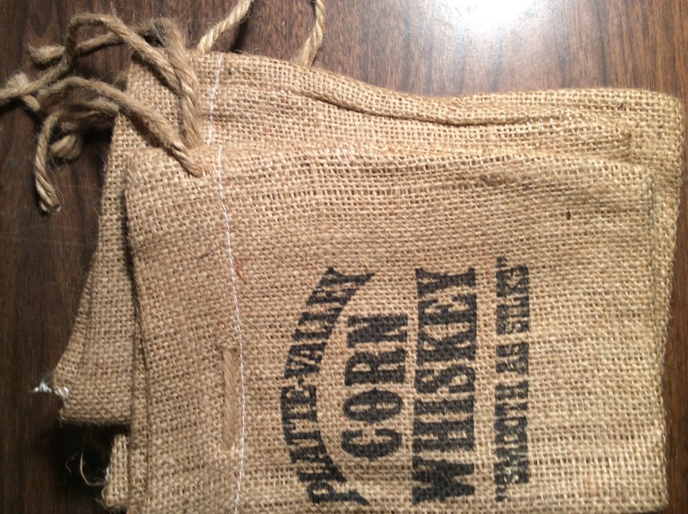 Platte Valley Corn Whiskey Burlap Bag
