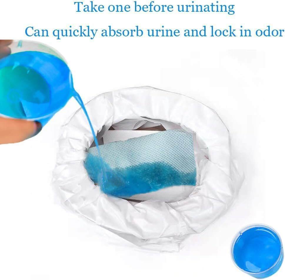 Super Absorbent Commode Pads, 40 Pack Bedside Pads for Portable White