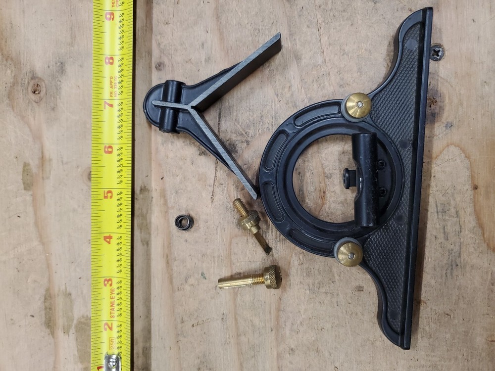 PROTRACTOR & DIVIDER HEAD FOR STEEL RULES, COMBINATION SQUARE w/hardware