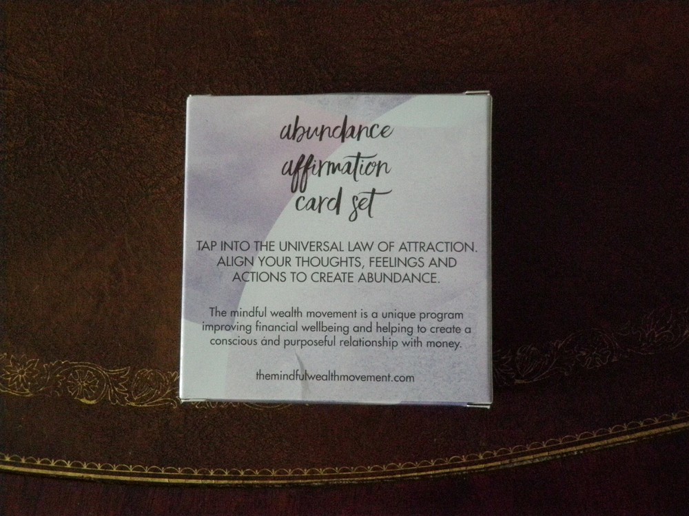 MINDFUL WEALTH ABUNDANT FEELINGS AFFIRMATION CARDS