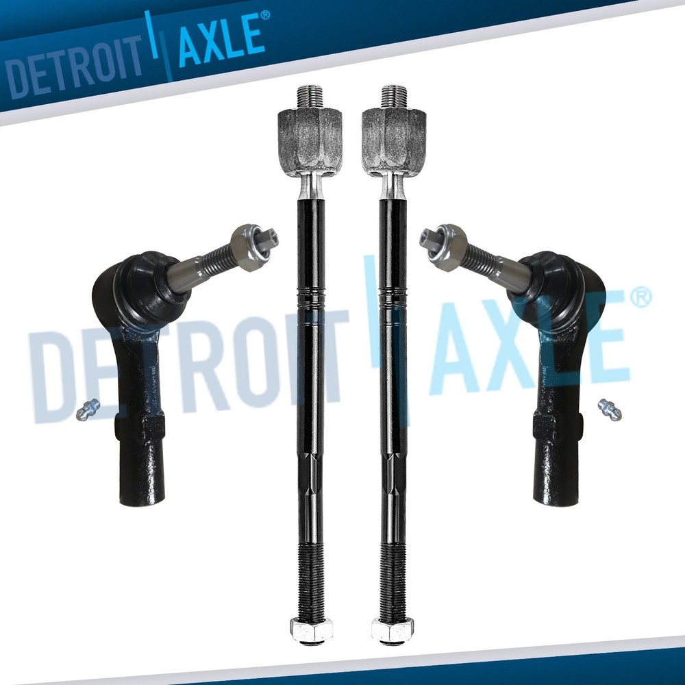 Front Inner & Outer Tie Rods Complete Kit for 2014 2015 2018 Chevrolet Impala