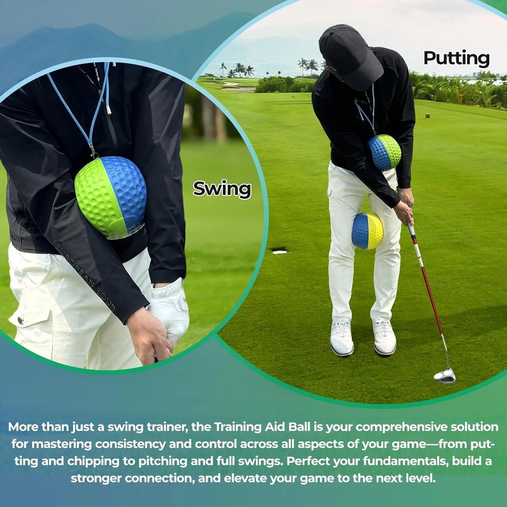 Golf Training Aid Ball for Impact Precision & Consistent Swings - Master Body Co
