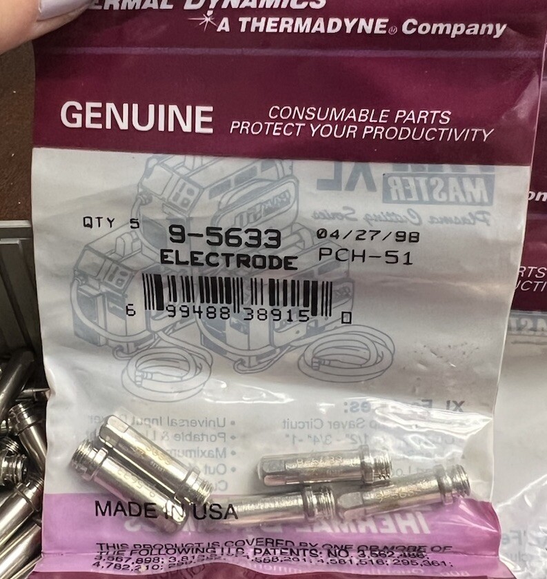 Thermal Dynamics Plasma Cutter Torch Tip Electrodes 9-5633