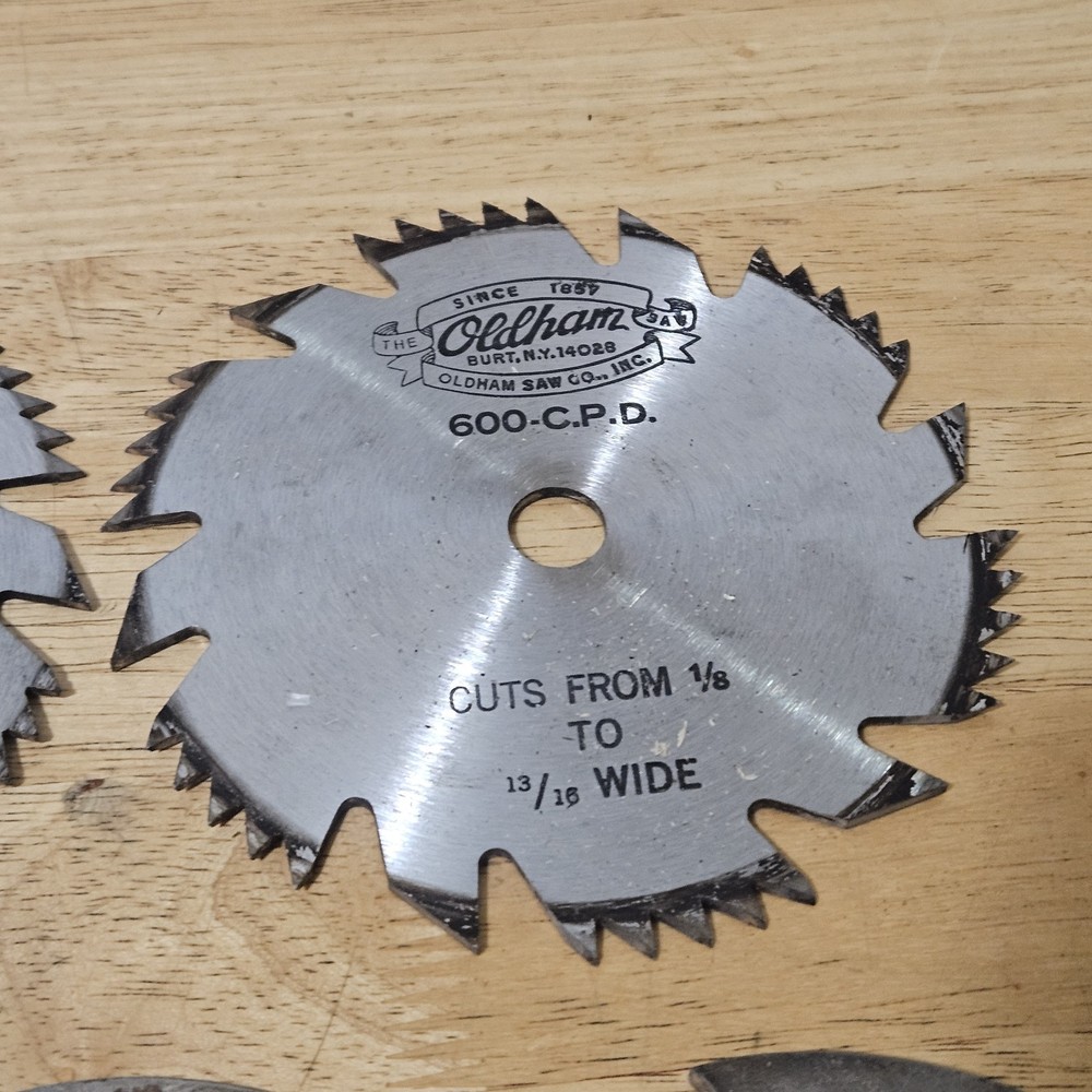 Oldham Dado Stacking Stack Saw Blades Blade Set Lot 500 CPD C P D