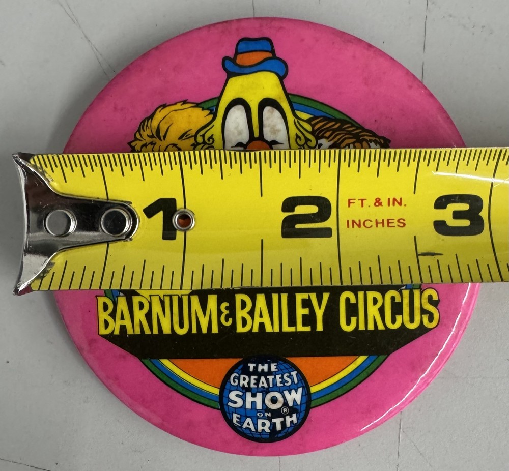 Vintage Ringling Bros. Barnum & Bailey Circus 3” Pinback Button