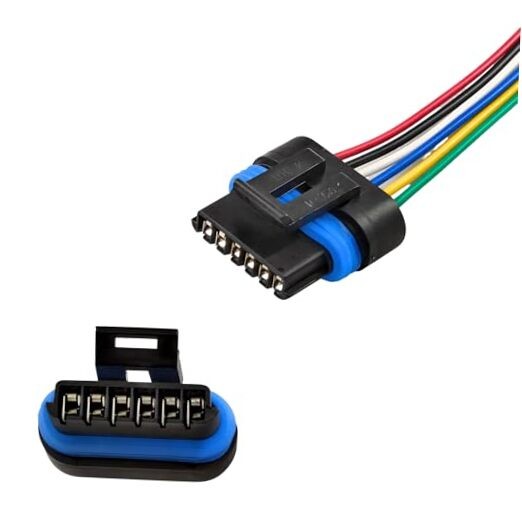 Throttle Position Sensor Connector 6 Pin Actuator TPS Pigtail Plug Pre-Wired