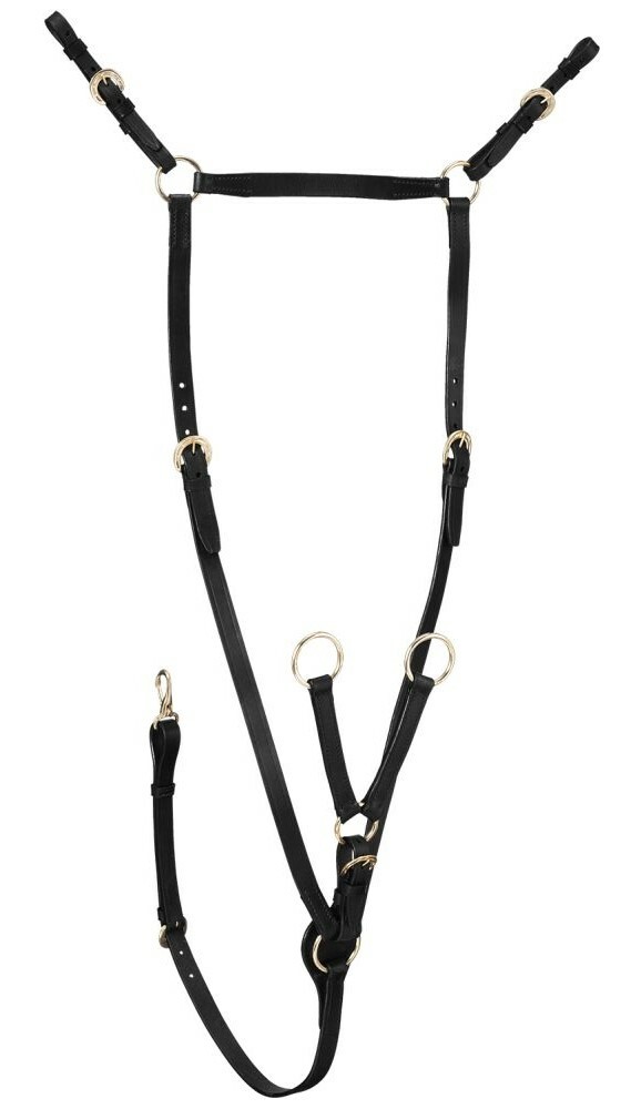 Australian Saddle Leather Breastplate - Black or Brown