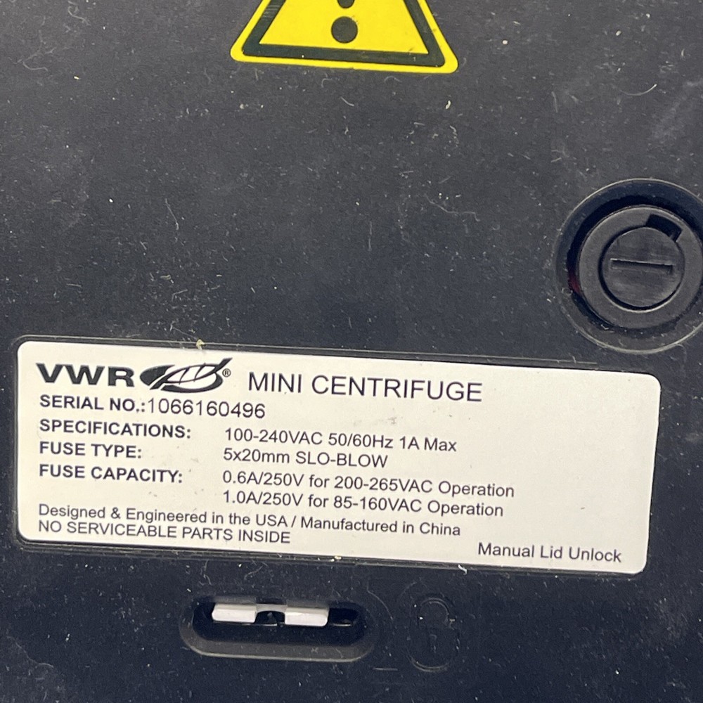 VWR MINI CENTRIFUGE