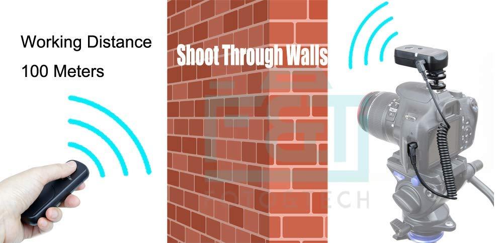 360 Angle Shutter Release Wireless Remote 100M for Nikon D5100 D5000 D3200 D90