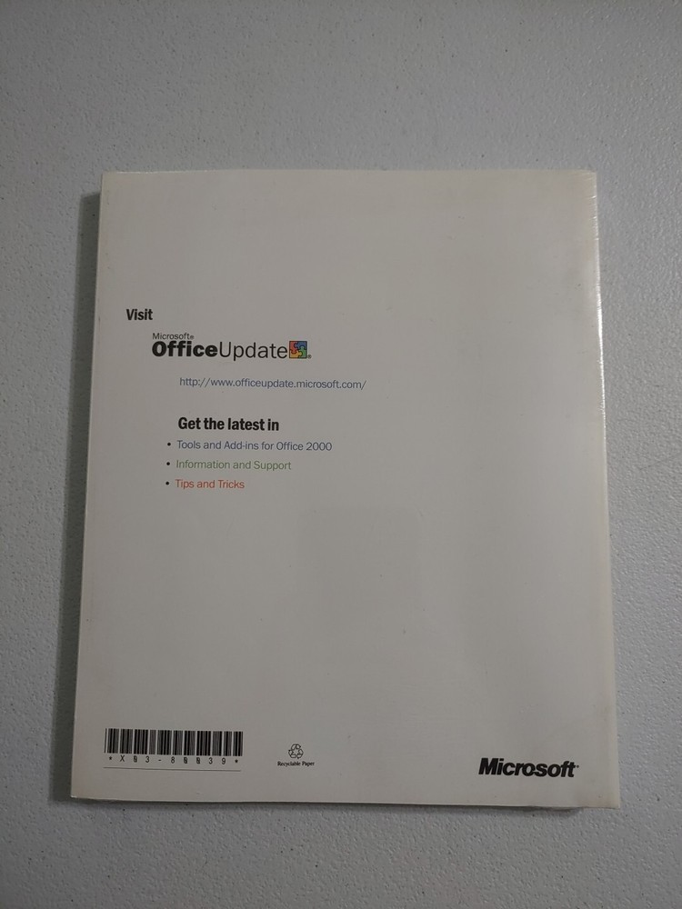 Discovering Microsoft Office 2000 Premium & Professional Software User Manual