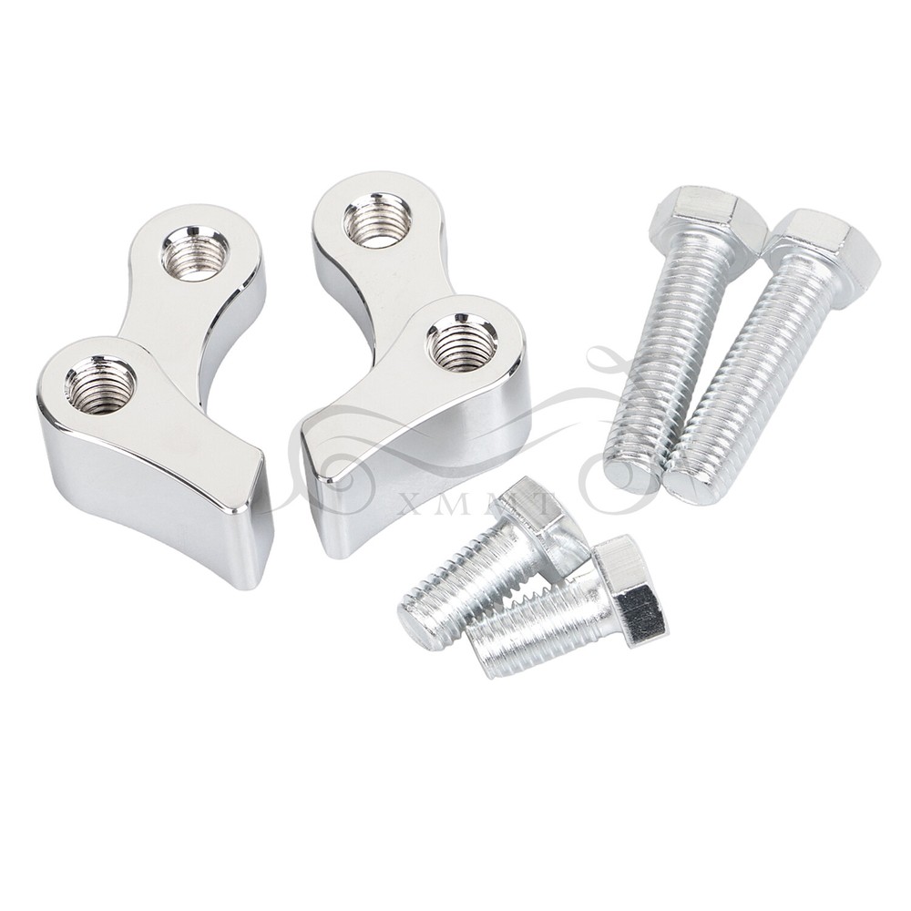 Chrome 1" Adjustable Lowering Kit For Harley Dyna Super Glide FXD Custom FXDC