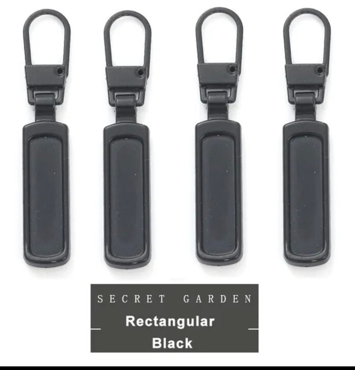 4 PCS Detachable Zipper Pull Replacement Zippers Pull Tabs Zipper Sliders Repair