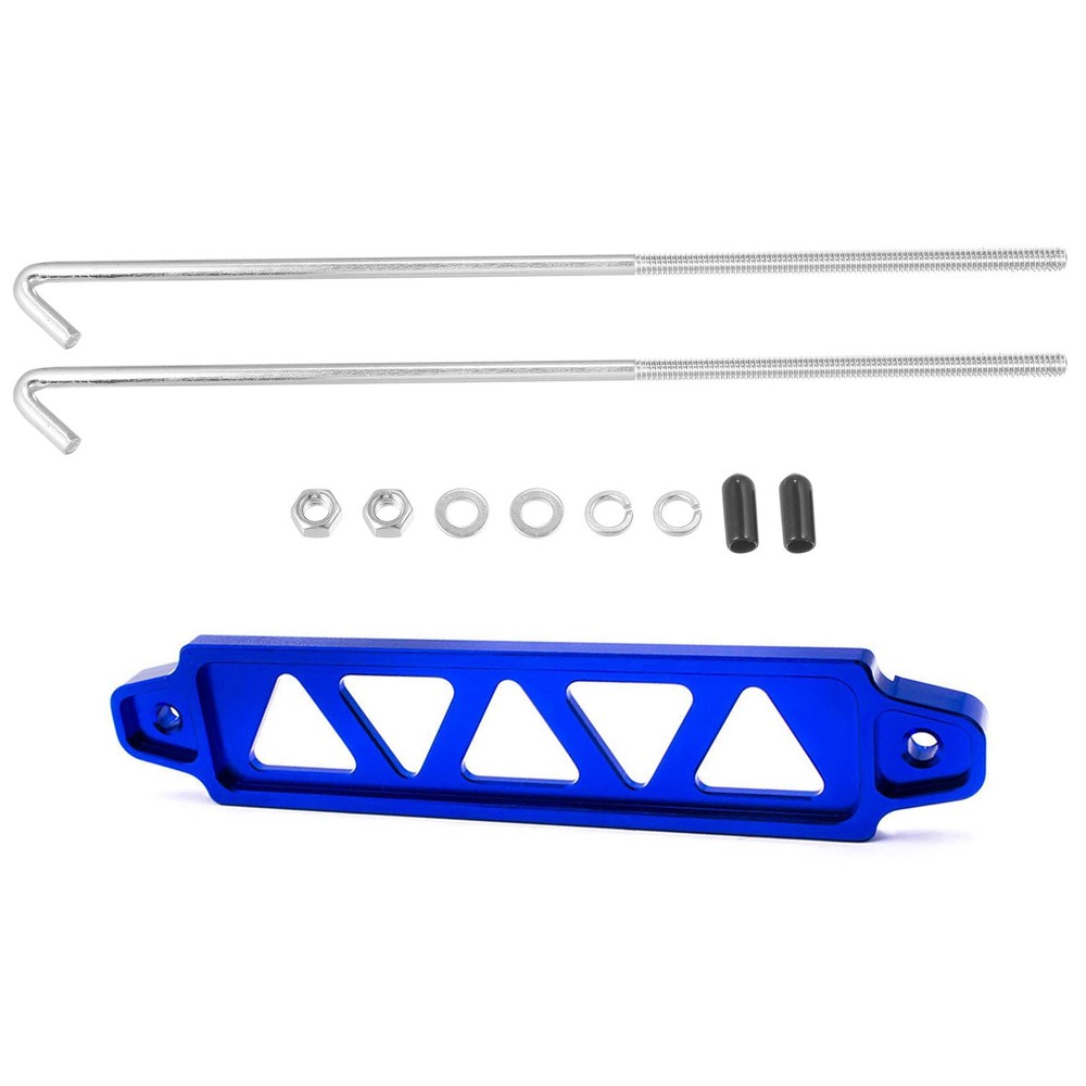 1Pc Blue Car Battery Hold Down Tie Down Mount Bracket with Hook Bolt Kits
