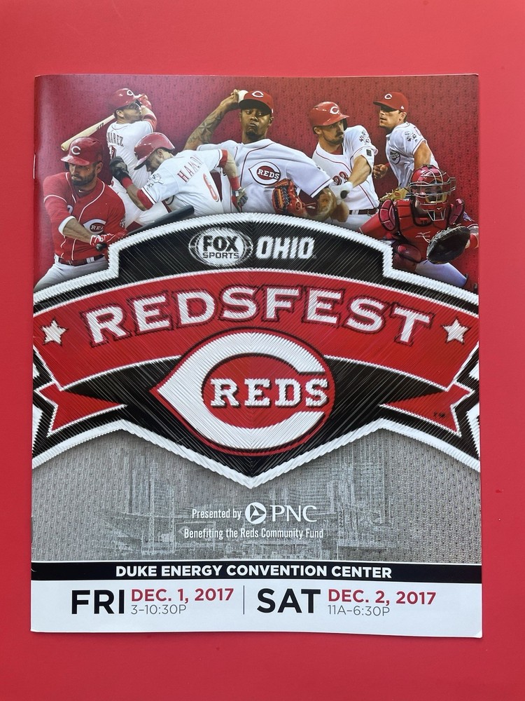 2017 Cincinnati Reds Redsfest Program Joe Votto Eugenio Suarez