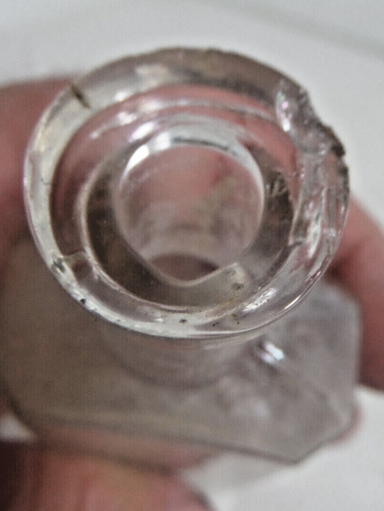 Medicine bottle unmarked bottle antique EMPTY