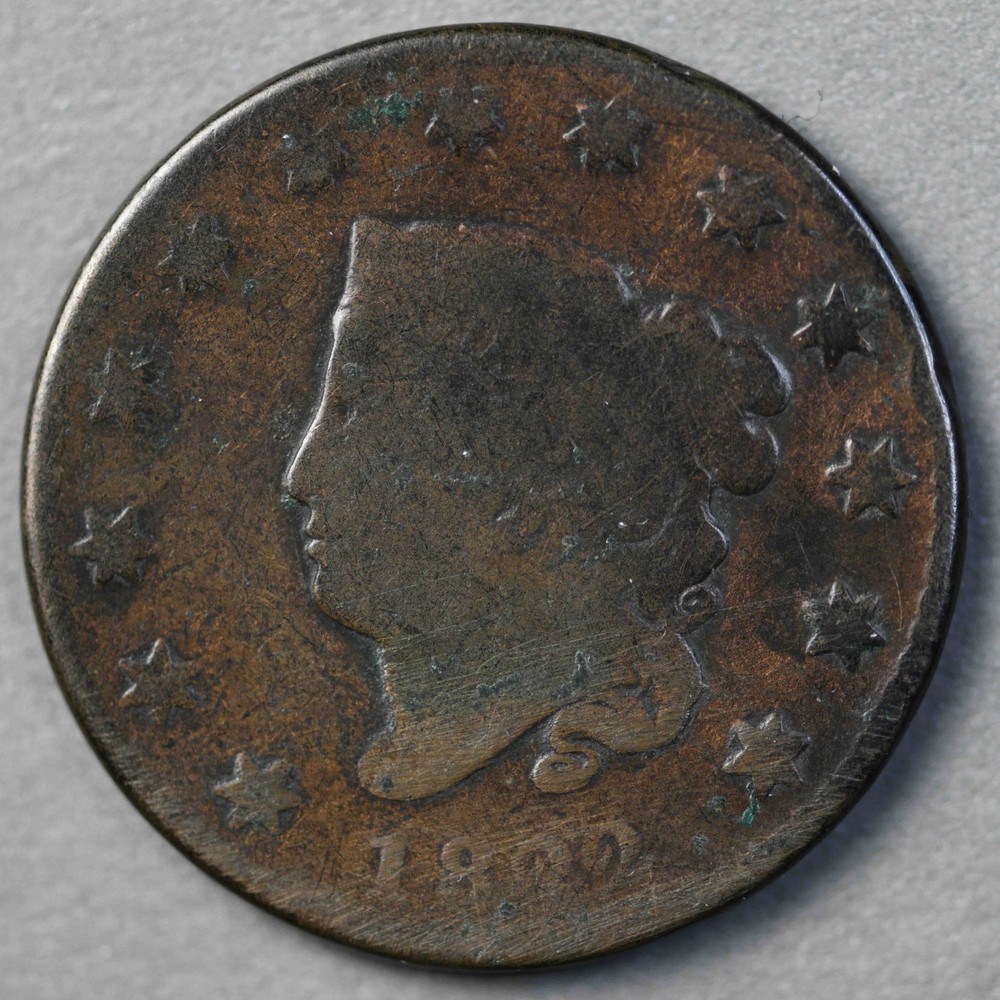 1822 Matron Head Large Cent Early Copper Type Coin
