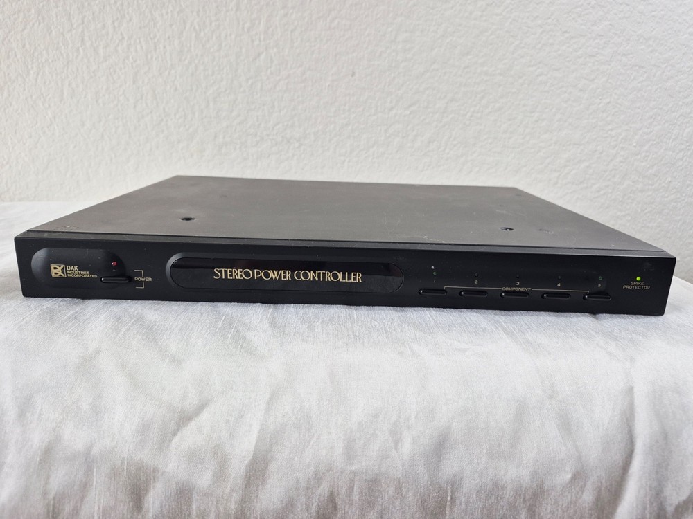 DAK SPC-1000 Stereo Power Controller Surge Protector Fully Functional
