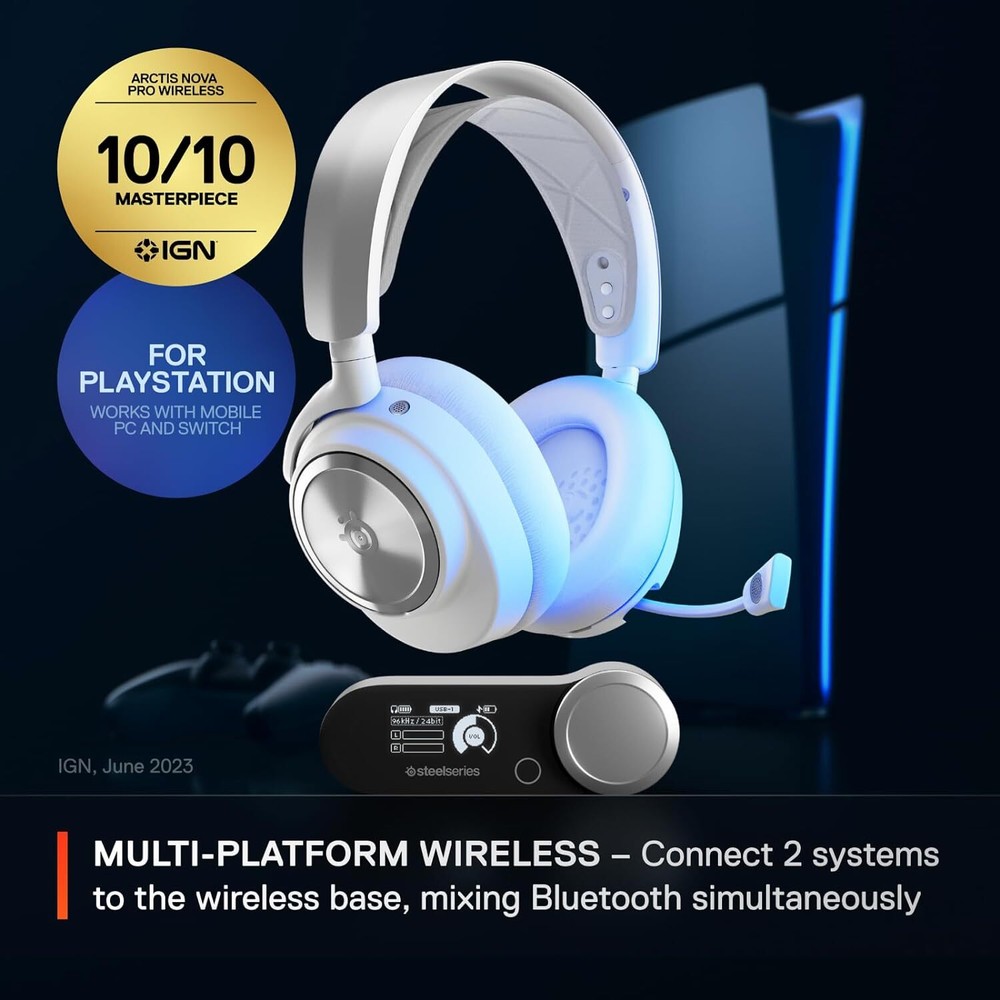 SteelSeries Arctis Nova Pro Wireless Multi Gaming Headset Certified Refurbished