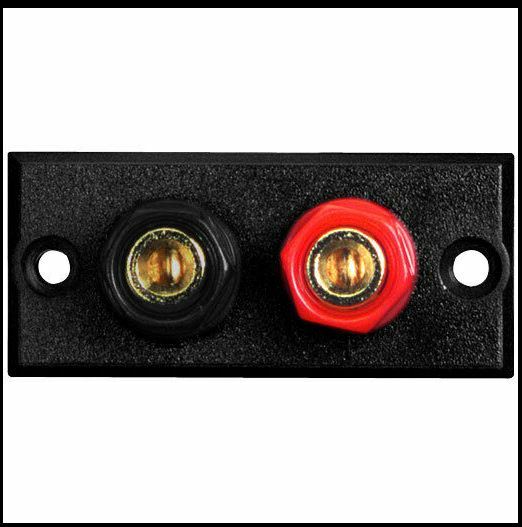2-pcs BINDING POST, SPEAKER TERMINAL, BLK/RED Premium Quality