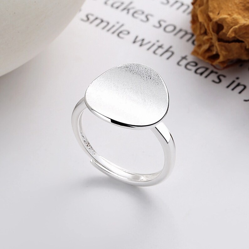 Dome Ring Solid 925 Sterling Silver Band& Statement Ring Handmade Ring All size