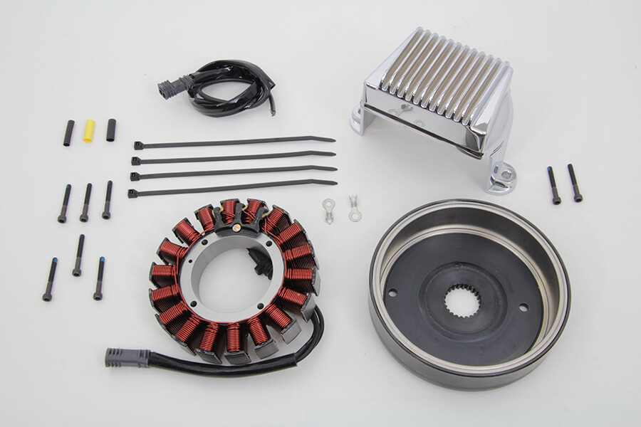 Alternator Charging System Kit 50 Amp fits Harley Davidson