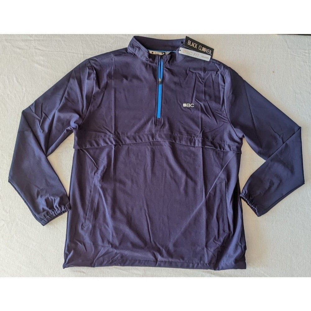 Black Clover Quarter Jack Performance Shirt Men's Size Medium Pullover Golf NEW