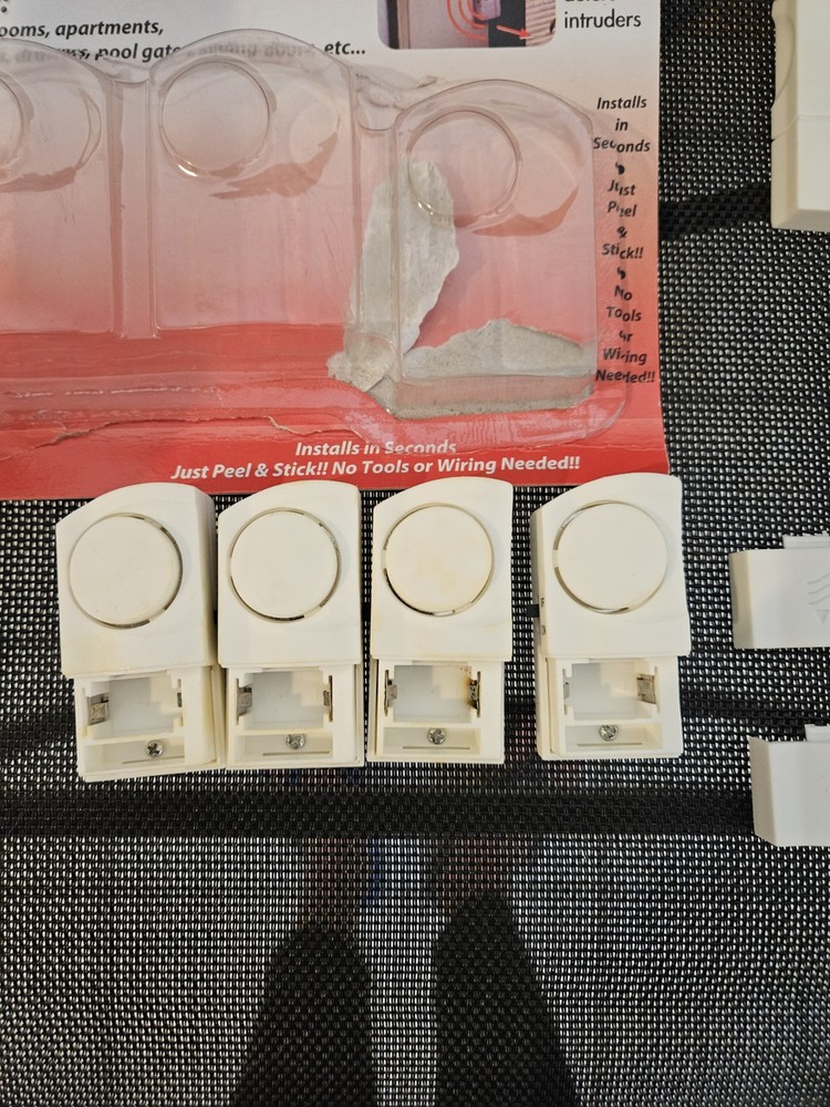 Instant Alarm 4 Count Value Pack for Doors Windows Home Security Used