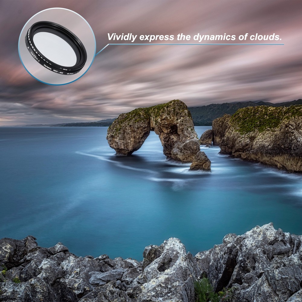 ND2-400 Lens Filter Variable Neutral Density Lens Filter 40.5mm