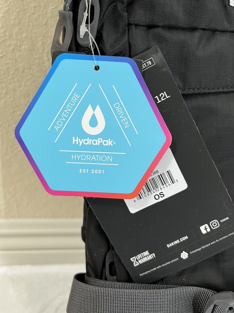 Dakine Mens Syncline 12L Hydration Pack Backpack Black