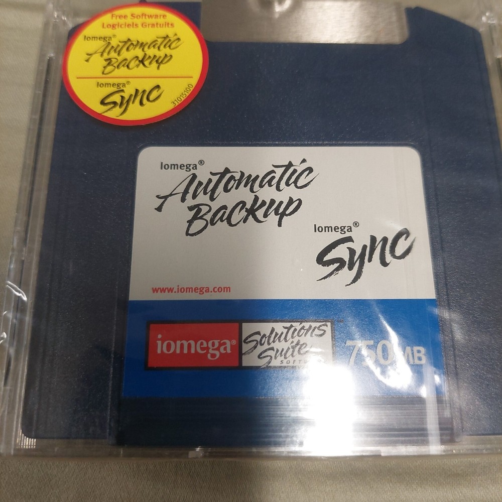 Iomega Sync 750 Mb Automatic Backup Zip Disk