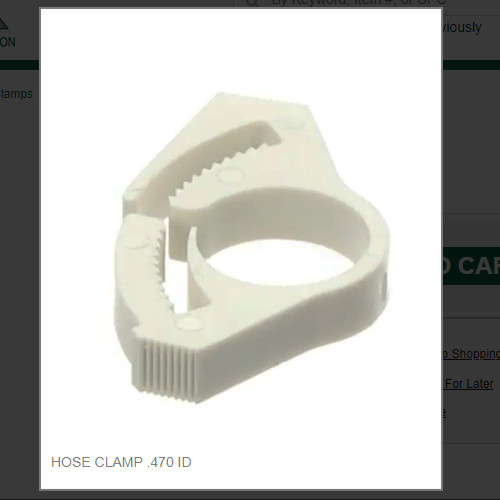 HOSE CLAMP .470 ID  # 48195006