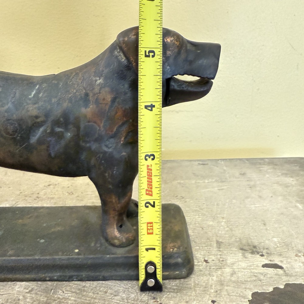 Antique Copper/Brass Over Cast Iron Dog Nutcracker Heavy