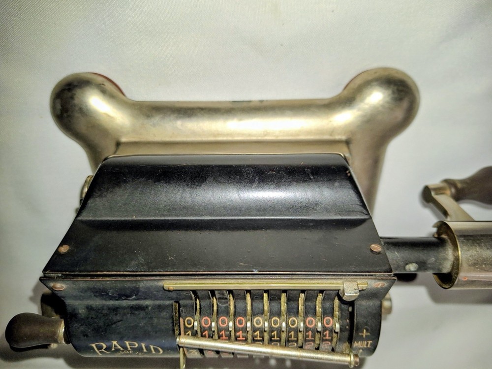 Vintage The Rapid Computer Co Adding Machine, 1800s