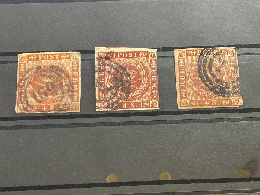 Denmark early used stamps  B3321