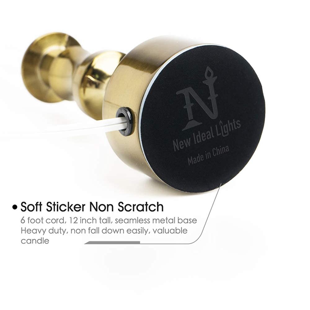 Ideal Lights Dimmable Window Candle Electric with Multi Timer IR Controller, Met