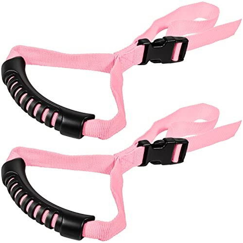 Auto Cane Grab Aid - Adjustable Standing Aid Safety Handle 2 Pack Pink