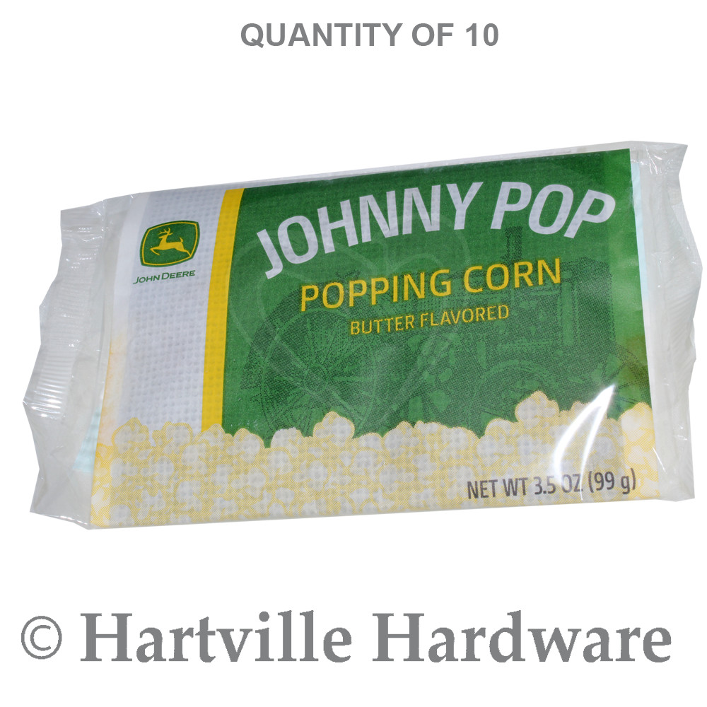 John Deere Johnny Pop Quality Popcorn - 10 Pack