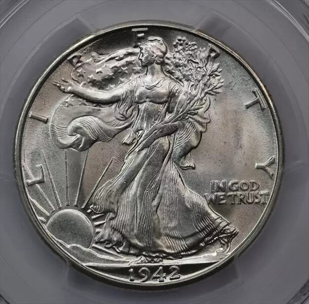 1942-D Walking Liberty Half Dollar PCGS MS66