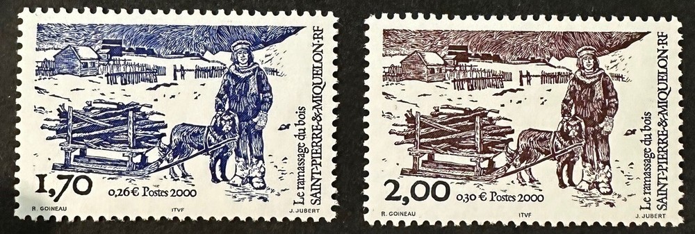 ST. PIERRE  694 - 695  Lovely  Mint NEVER  Hinged Set