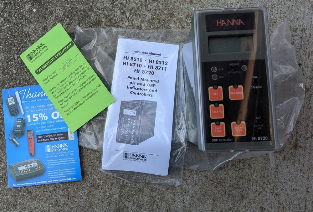 HANNA HI 8720 PH & ORP Analog Controller, New Without box