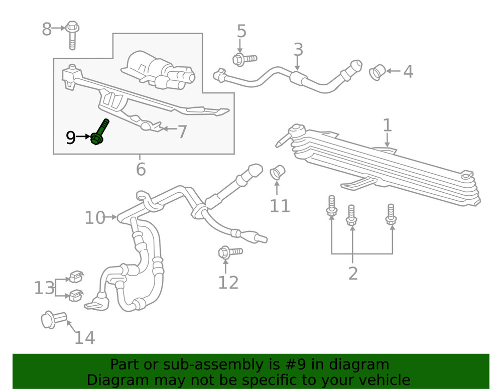 Genuine Ford Pump Bolt W500215S300