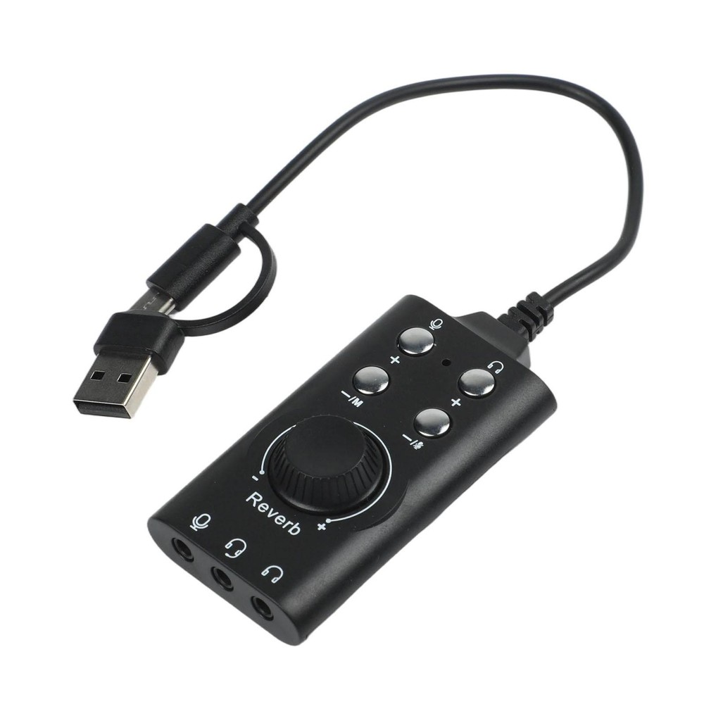 USB USB C Adapter for 3 5mm Audio with Built in Volume Control Feature