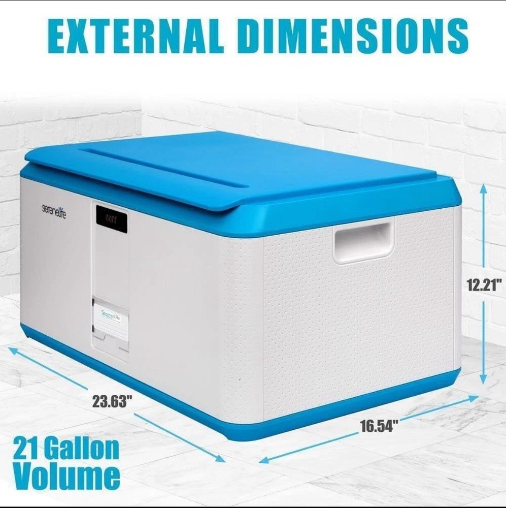 Serenelife Locking Storage Container Bin-Safety & Security Storage (21 Gal. Cap)