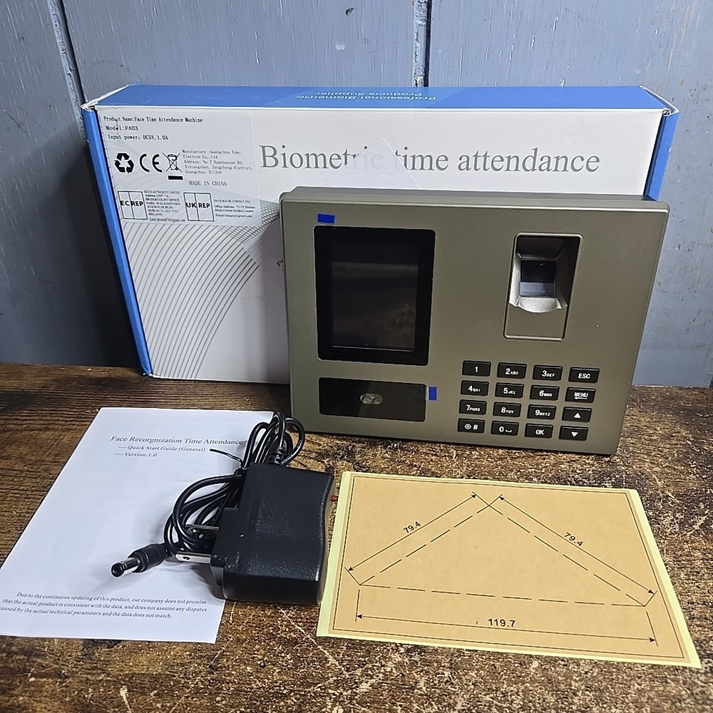 Time Clock Employees Small Business Attendance Machine FA03