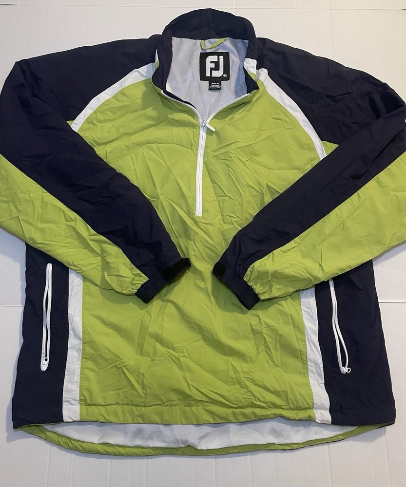 FootJoy Pullover Mens XL 1/4 Zip Lightweight Jacket Performance Nylon Golf
